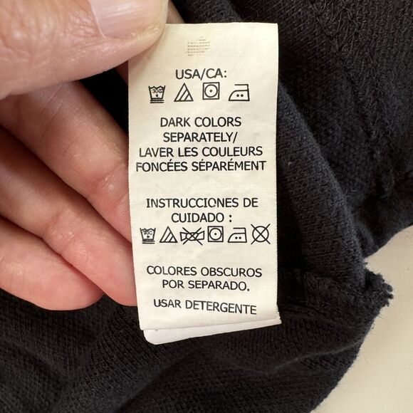 Chaps Polo Shirt Mens Long Sleeve  Embroidered Logo Black Size Large - Picture 11 of 12